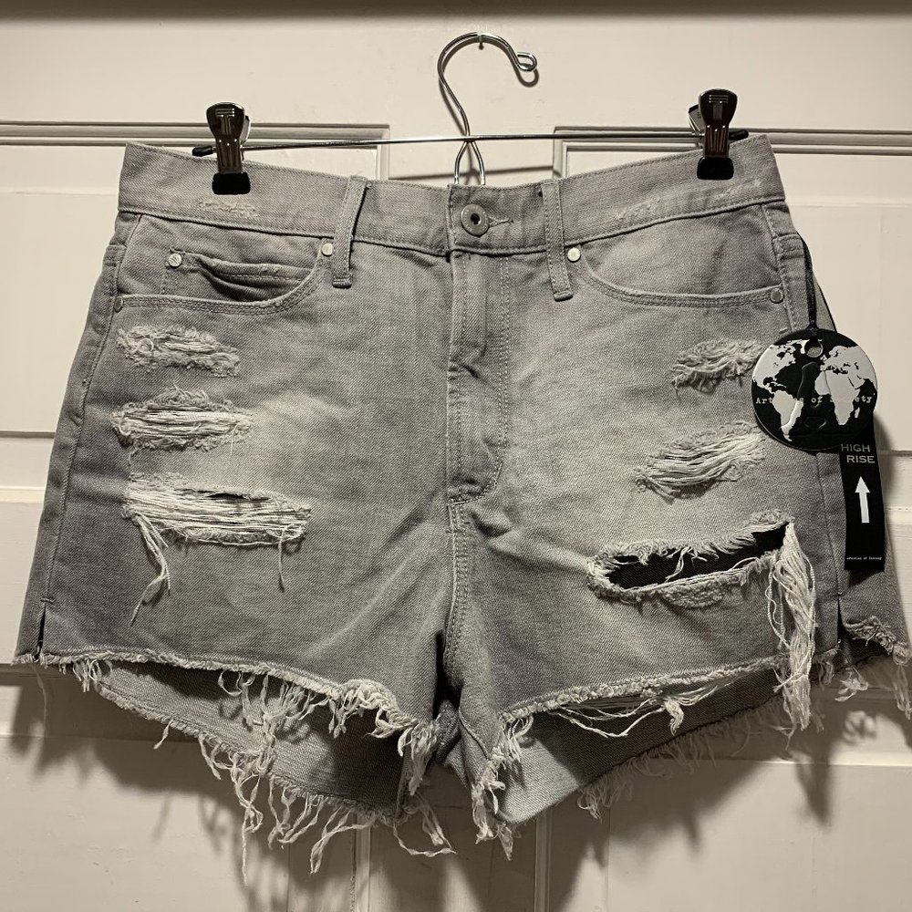 Articles of Society~ NWT!!~ Distressed gray jean shorts